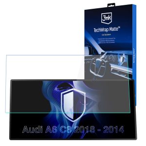 Película de proteção mate para ecrã de navegação para AUDI A6 C8 2018-24 – 3mk TechWrap Matte™ Center Display
