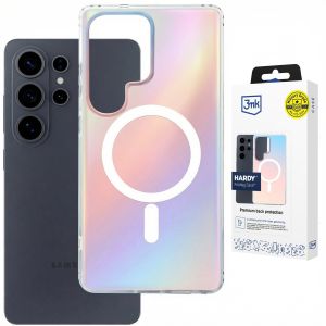 Capa holográfica com MagSafe para Samsung Galaxy S26 Ultra - 3mk HARDY® PrisMag Case™