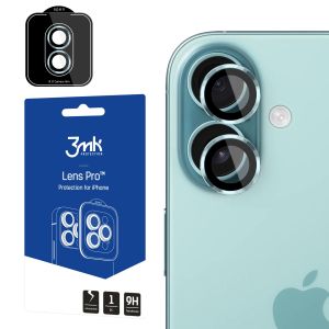 Vidro temperado para lente de câmara para Apple iPhone 17 - 3mk Lens Protection Pro Black