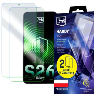 2x Película de proteção para Samsung Galaxy S26 – 3mk HARDY® ARC+