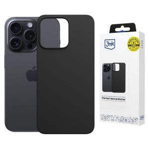 Capa de silicone com MagSafe para Apple iPhone 16 Pro Max - 3mk HARDY® Mellow MagCase™ Black