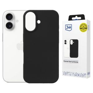 Capa de silicone com MagSafe para Apple iPhone 17 - 3mk HARDY® Mellow MagCase™ Black