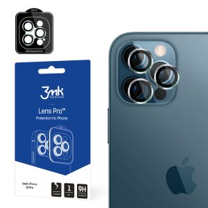 Vidro temperado para lente de câmara para Apple iPhone 12 Pro - 3mk Lens Protection Pro Black