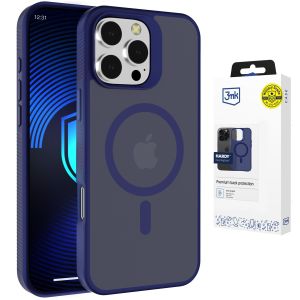 Capa fumada com MagSafe para Apple iPhone 16 Pro Max – 3mk HARDY® Hazy MagCase™ Blue