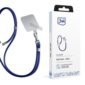 Cord?o para smartphone 3mk EasyClip Dark Blue (silver)