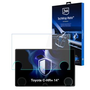 Película de proteção mate para ecrã de navegação para Toyota C-HR+ 14" 2026- – 3mk TechWrap Matte™ Center Display
