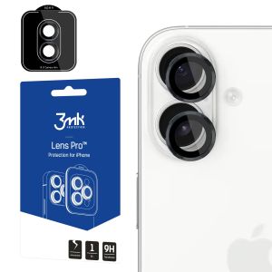 Vidro temperado para lente de câmara para Apple iPhone 17 - 3mk Lens Protection Pro Black