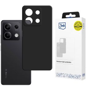 Capa de silicone para Redmi Note 13 5G - 3mk HARDY® Mellow Case™ Black