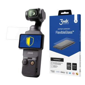 Vidro híbrido inquebrável para DJI Osmo Pocket 3 - 3mk FlexibleGlass™