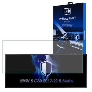 Película de proteção mate para ecrã de navegação para BMW 5 G30 2017-20 8,8" – 3mk TechWrap Matte™ Center Display