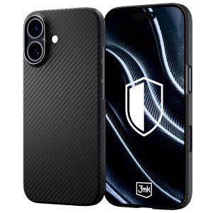 Capa de fibra de aramida com MagSafe para Apple iPhone 17 - 3mk HARDY® Aramid MagCase™