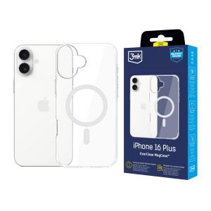 Capa resistente com MagSafe para Apple iPhone 16 Plus - 3mk EverClear MagCase