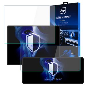 Película protetora para o ecrã de navegação e do painel de instrumentos para Jaecoo 7 14,8 inch 2024- - 3mk TechWrap Matte 2in1 (Center Display + Cluster)