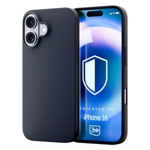 Apple iPhone 16 - 3mk Hardy Silicone MagCase Graphite
