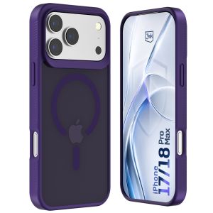 Capa fumada com MagSafe para Apple iPhone 17 Pro Max/ 18 Pro Max – 3mk HARDY® Hazy MagCase™ Purple