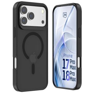 Capa fumada com MagSafe para Apple iPhone 17 Pro Max/ 18 Pro Max – 3mk HARDY® Hazy MagCase™ Black