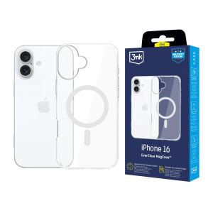 Capa resistente com MagSafe para Apple iPhone 16 - 3mk EverClear MagCase