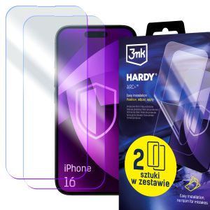 2x Filme protetor para Apple iPhone 16 - 3mk HARDY® ARC+
