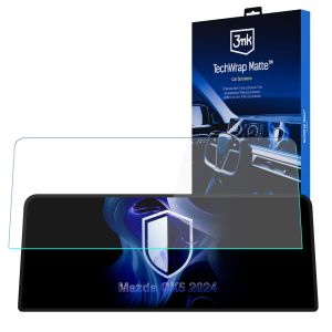 Película de proteção mate para ecrã de navegação para Mazda CX5 2024- – 3mk TechWrap Matte™ Center Display