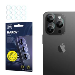 Vidro para lente da câmara para Apple iPhone 15 Pro Max - 3mk HARDY® Fusion Lens Protection™