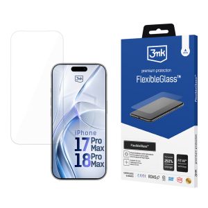 Vidro híbrido inquebrável para Apple iPhone 17 Pro Max/ 18 Pro Max - 3mk FlexibleGlass