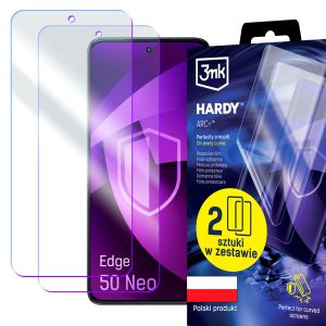 2x Película de proteção para Motorola Edge 50 Neo - 3mk HARDY® ARC+