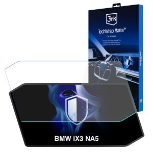 Película de proteção mate para ecrã de navegação para BMW iX3 NA5 2026- – 3mk TechWrap Matte™ Center Display