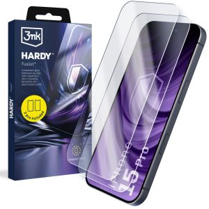 2x Vidro híbrido para Apple iPhone 15 Pro - 3mk HARDY® Fusion™