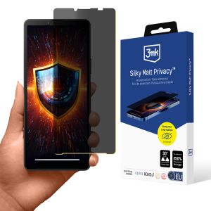 Película de Priveacidade com filtro de privacidade Sony Xperia 10 V - 3mk Silky Matt Privacy