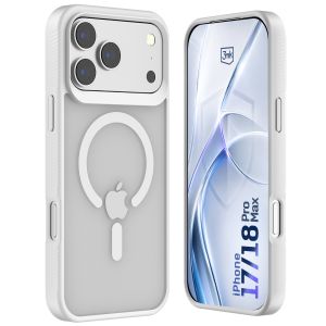 Capa fumada com MagSafe para Apple iPhone 17 Pro Max/ 18 Pro Max – 3mk HARDY® Hazy MagCase™ White