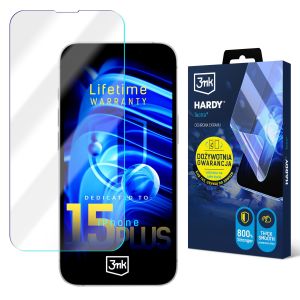 Película super resistente para Apple iPhone 15 Plus - 3mk HARDY® Tectra™ (garantia vitalícia)