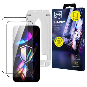 2x Vidro temperado com aplicador para Apple iPhone 14 Pro – 3mk HARDY® Hardura 9H™