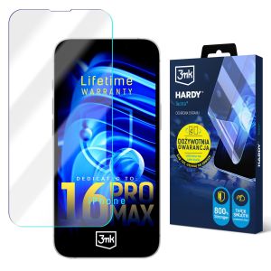 Película super resistente para Apple iPhone 16 Pro Max - 3mk HARDY® Tectra™ (garantia vitalícia)