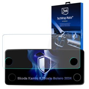 Película de proteção mate para ecrã de navegação para Skoda Kamiq Bolero 2024- – 3mk TechWrap Matte™ Center Display