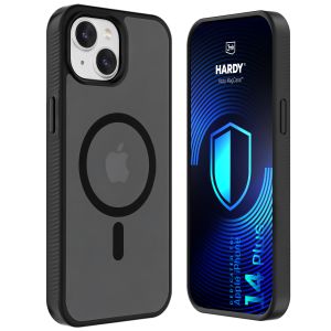 Capa fumada com MagSafe para Apple iPhone 14 Plus – 3mk HARDY® Hazy MagCase™ Black