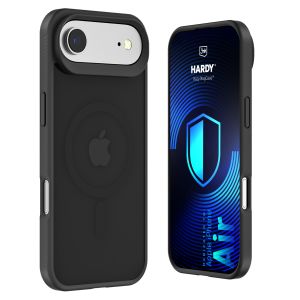 Capa fumada com MagSafe para Apple iPhone Air – 3mk HARDY® Hazy MagCase™ Black