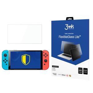 Vidro híbrido inquebrável para Nintendo Switch Oled - 3mk FlexibleGlass Lite