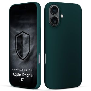 Capa de silicone para Apple iPhone 17 - 3mk HARDY® Mellow Case™ Dark Green