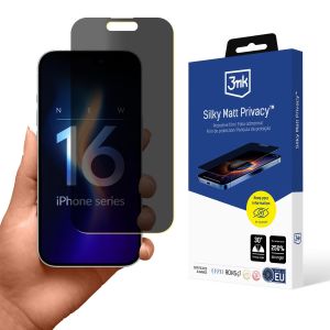 Película de Priveacidade com filtro de privacidade Apple iPhone 16 Plus - 3mk Silky Matt Privacy