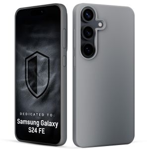 Capa de silicone para Samsung Galaxy S24 FE - 3mk HARDY® Mellow Case™ Gray