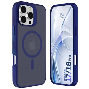 Capa fumada com MagSafe para Apple iPhone 17 Pro/ 18 Pro – 3mk HARDY® Hazy MagCase™ Blue