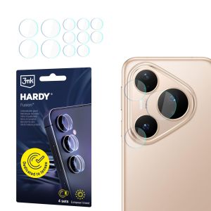 Vidro para lente da câmara para Huawei Pura 80 Pro - 3mk HARDY® Fusion Lens Protection™
