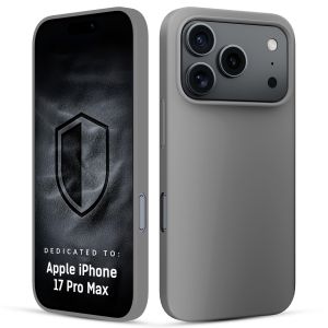 Capa de silicone para Apple iPhone 17 Pro Max - 3mk HARDY® Mellow Case™ Gray