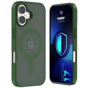 Capa fumada com MagSafe para Apple iPhone 17 – 3mk HARDY® Hazy MagCase™ Green