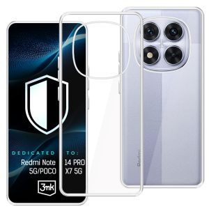 Capa transparente para Redmi Note 14 PRO 5G/POCO X7 5G – 3mk HARDY® Vision Case™