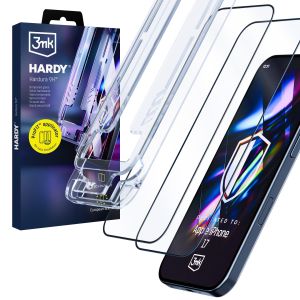 2x Vidro temperado com aplicador para Apple iPhone 16 Pro/ 17 – 3mk HARDY® Hardura 9H™