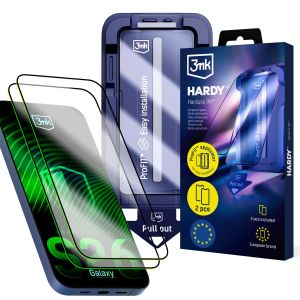 2x Vidro temperado com aplicador para Samsung Galaxy S26 – 3mk HARDY® Hardura 9H™