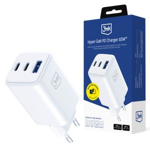 Carregador de parede USB-C USB-A 3mk Hyper GaN PD Charger 65W™