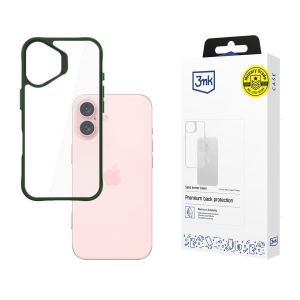 Capa para Apple iPhone 16 - 3mk Satin Armor Case+ Green