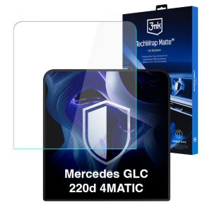 Película de proteção mate para ecrã de navegação para Mercedes GLC 220d 4MATIC – 3mk TechWrap Matte™ Center Display
